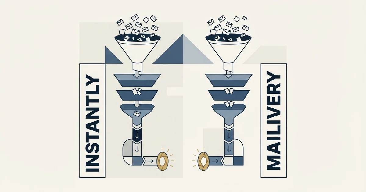 Editorial illustration for Instantly vs Mailivery