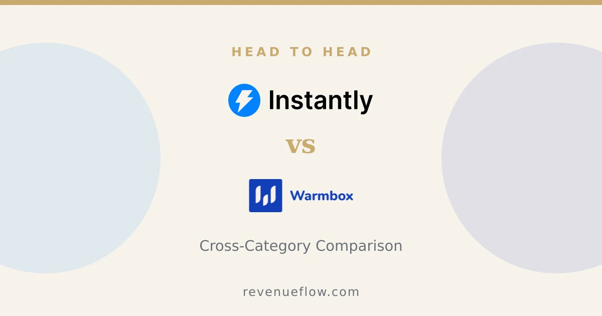 Branded cover: Instantly vs Warmbox: Cross-Category Comparison