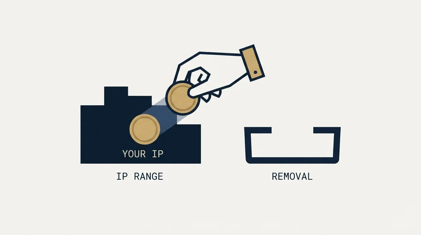 Section illustration: Removal, and what the operator publishes about it