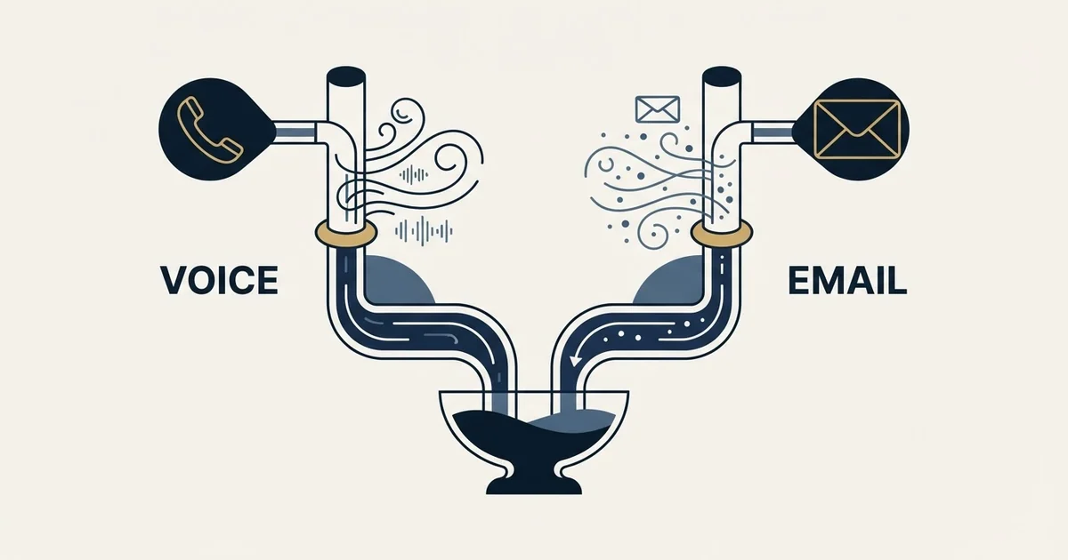 Editorial illustration for JustCall vs Mailmeteor