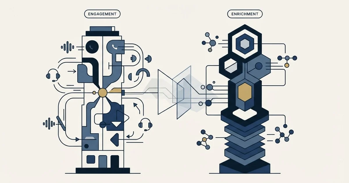 Editorial illustration for JustCall vs People Data Labs