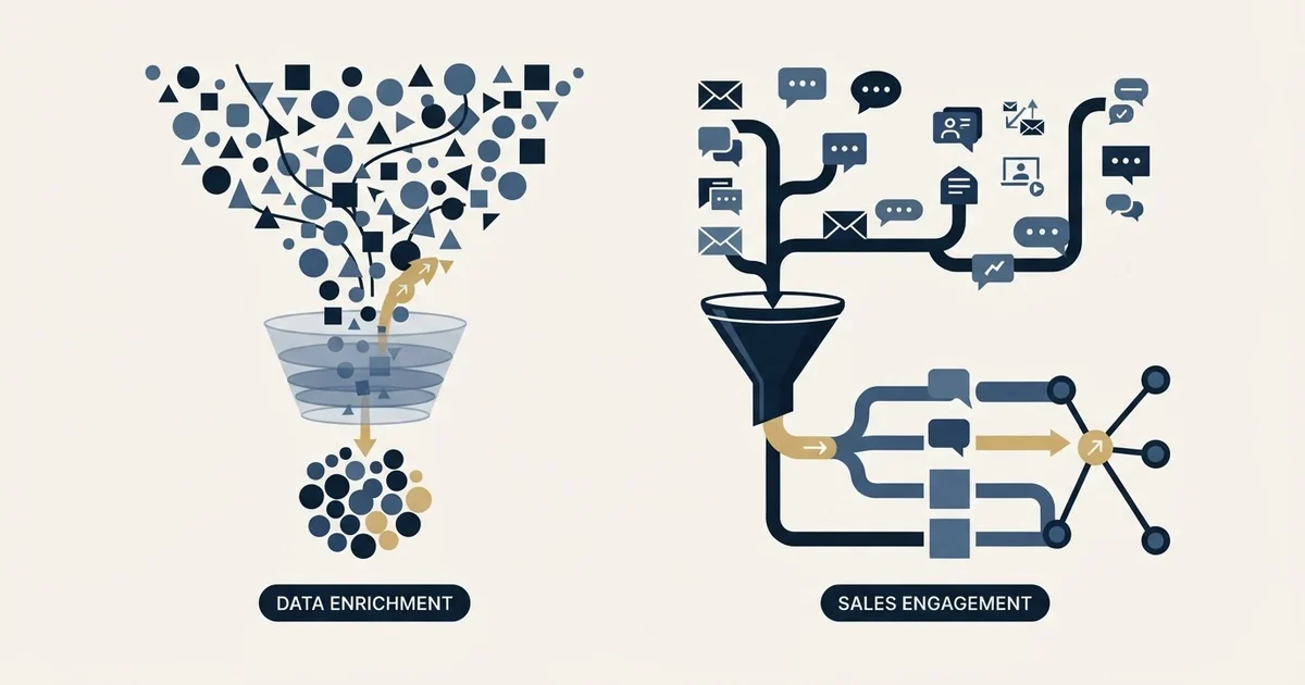 Editorial illustration for Kaspr vs Outreach