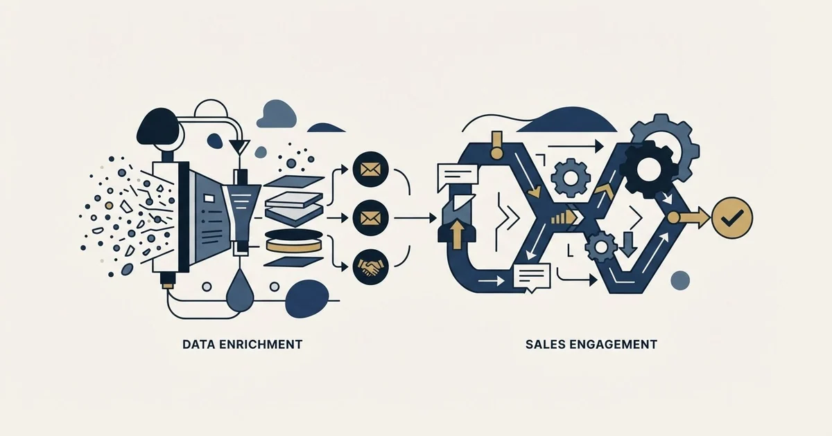 Editorial illustration for Kaspr vs Salesforge