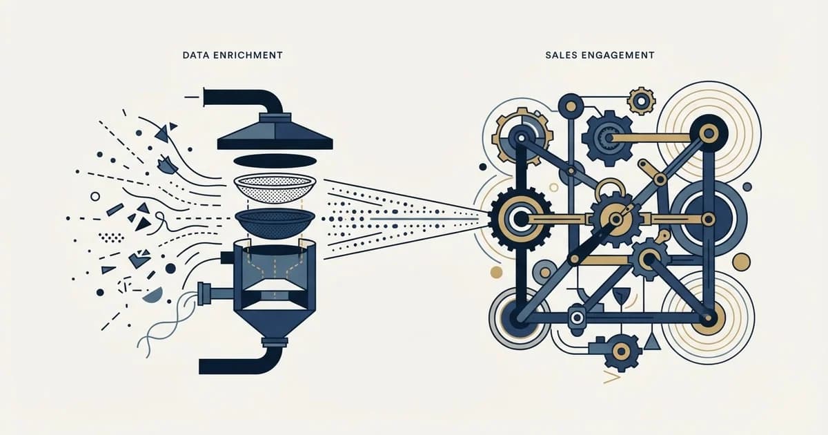 Editorial illustration for Kaspr vs Salesloft