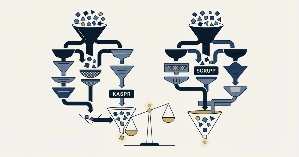 Editorial illustration for Kaspr vs Scrupp