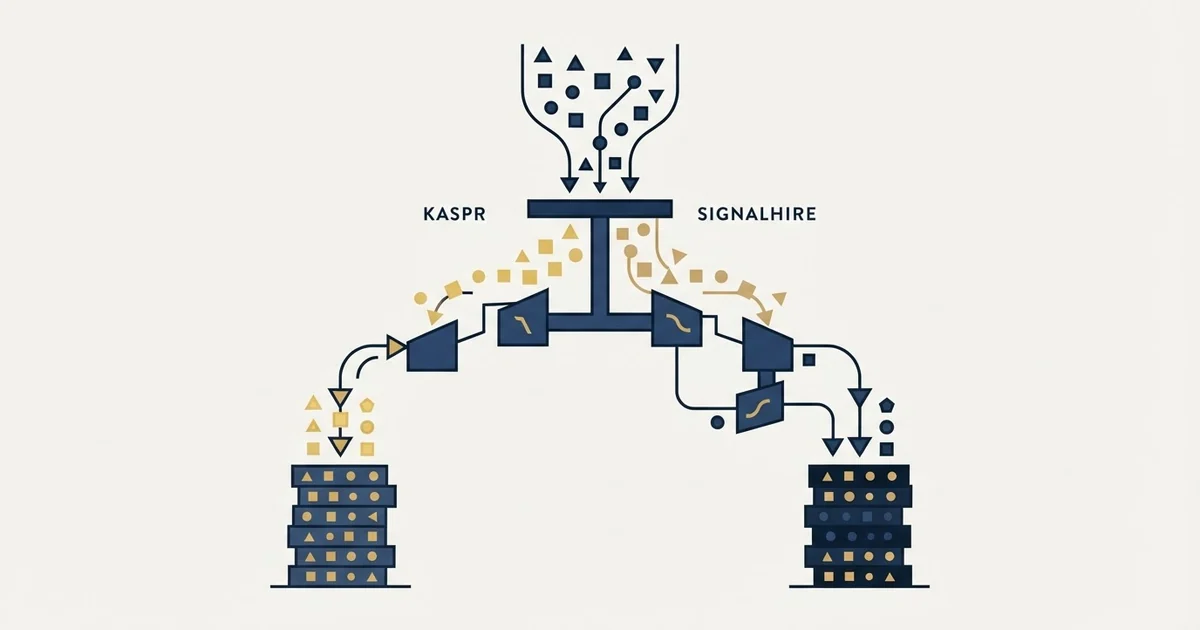 Editorial illustration for Kaspr vs SignalHire