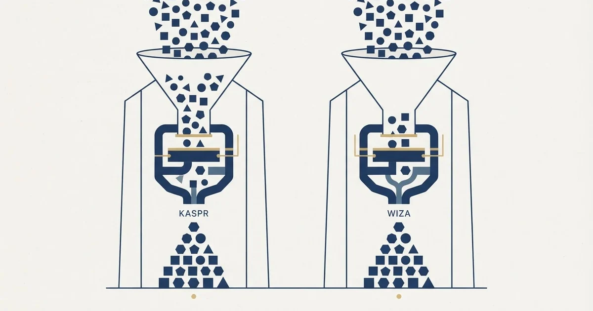 Editorial illustration for Kaspr vs Wiza