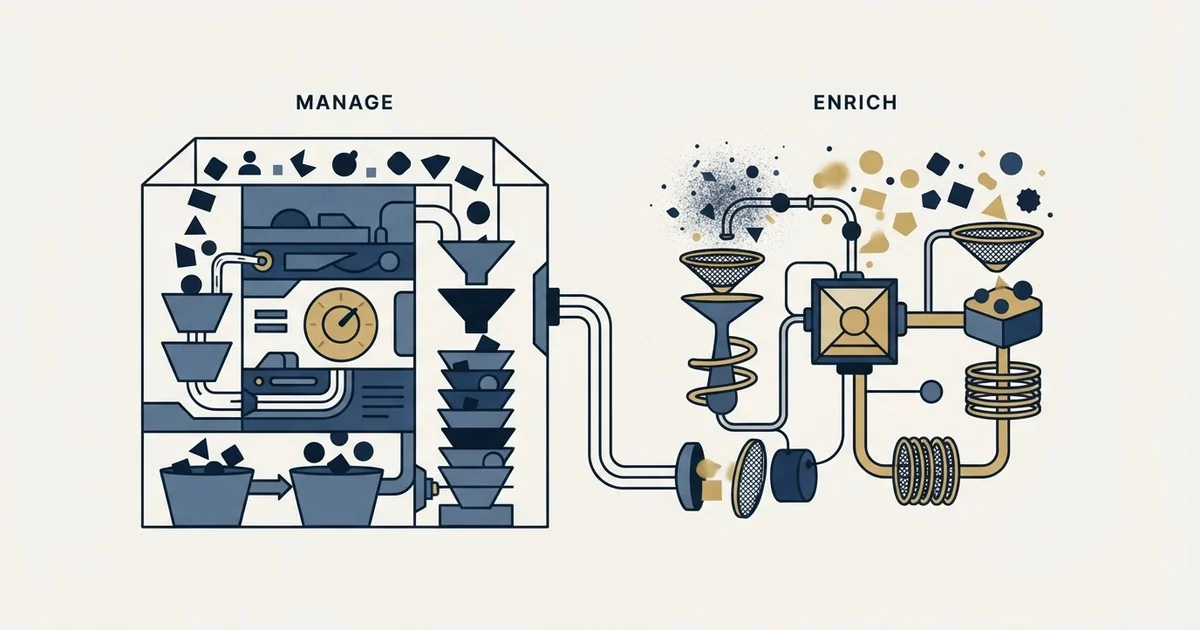 Editorial illustration for Keap vs LeadIQ
