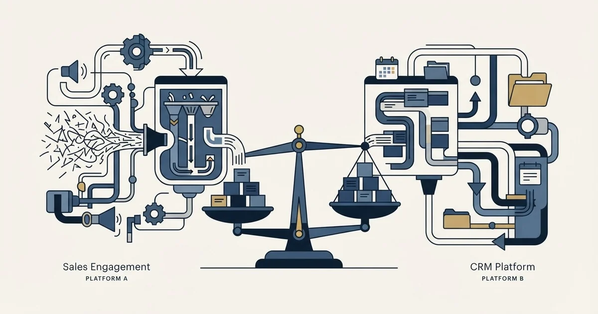 Editorial illustration for Kixie vs Less Annoying CRM
