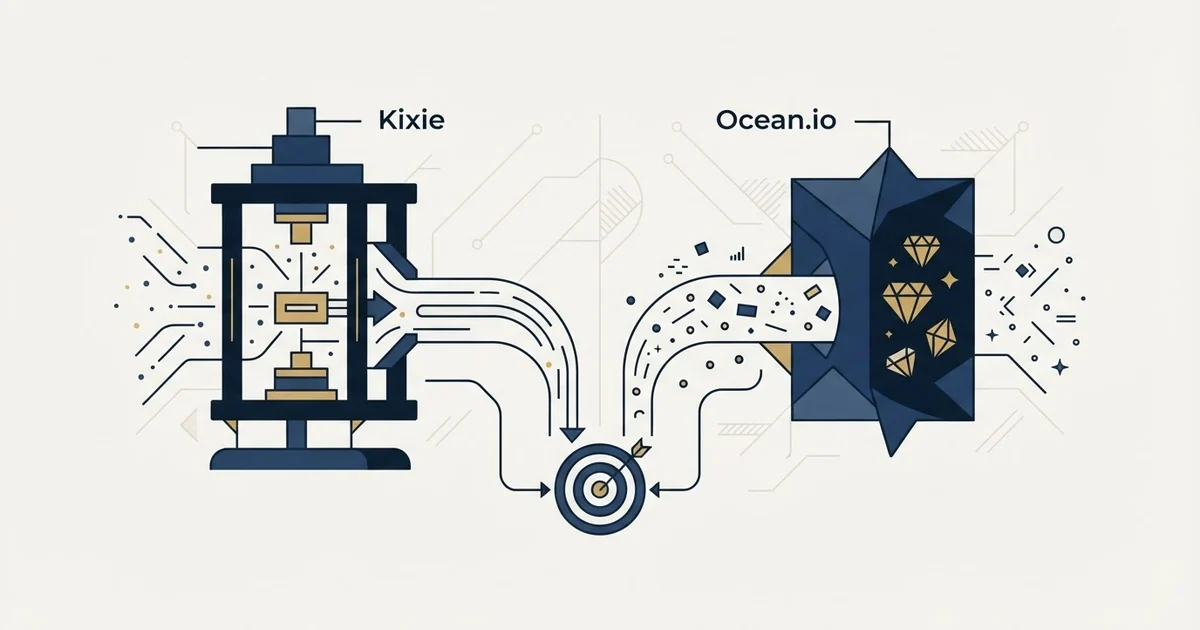 Editorial illustration for Kixie vs Ocean.io