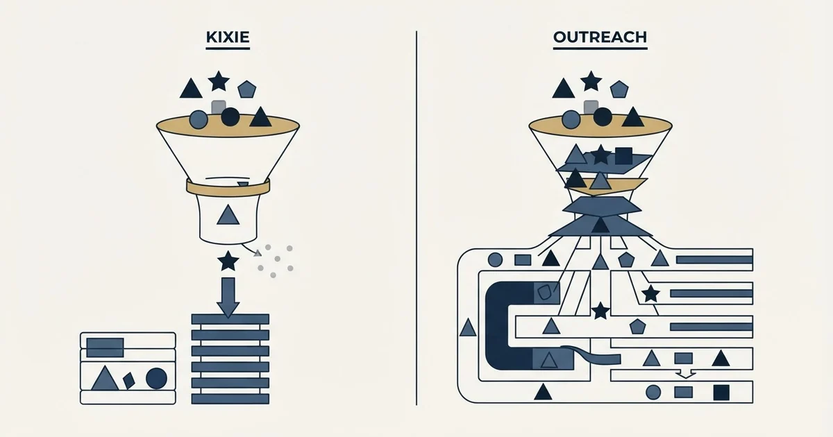 Editorial illustration for Kixie vs Outreach