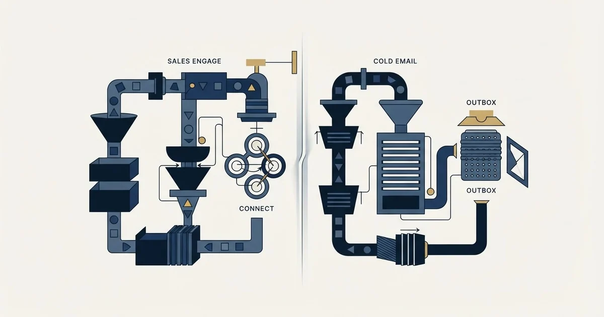 Editorial illustration for Kixie vs ReachInbox