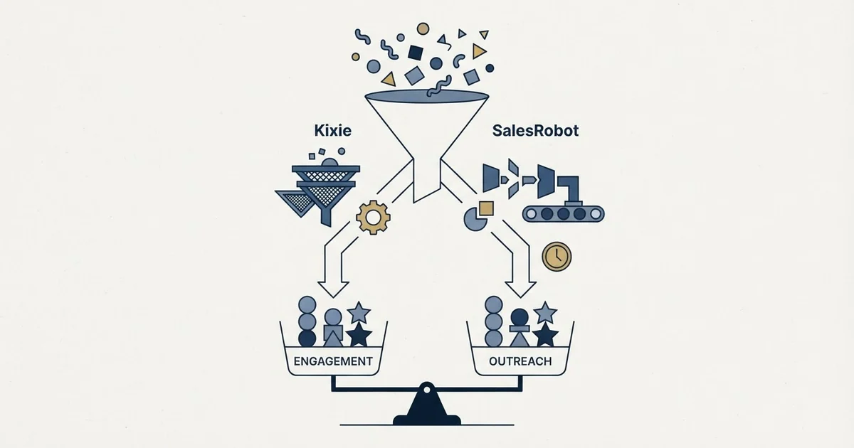 Editorial illustration for Kixie vs SalesRobot
