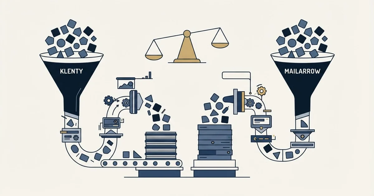 Editorial illustration for Klenty vs Mailarrow