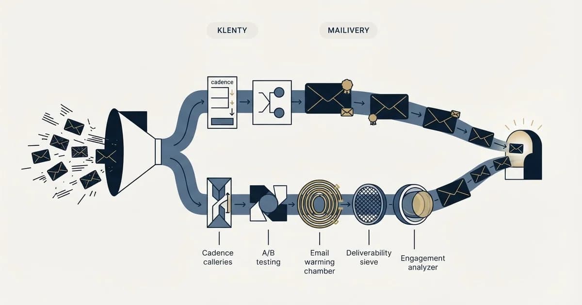 Editorial illustration for Klenty vs Mailivery