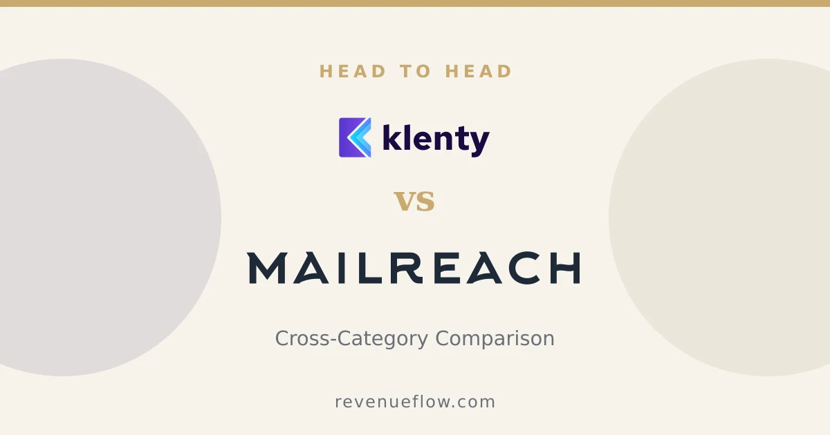 Branded cover: Klenty vs Mailreach: Cross-Category Comparison
