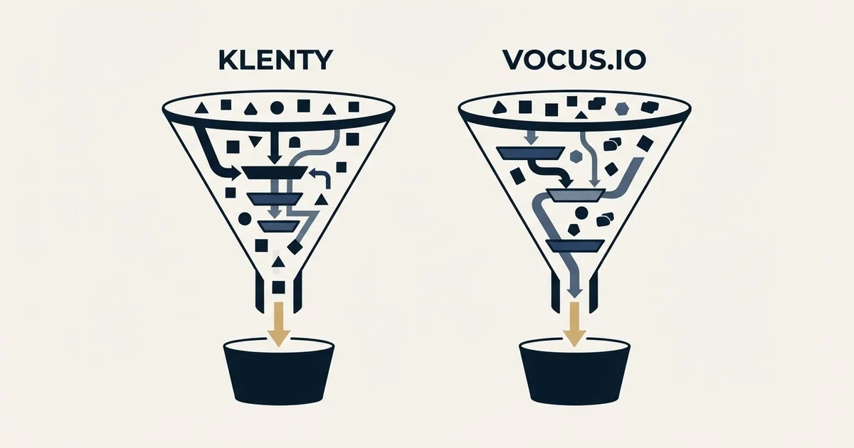 Editorial illustration for Klenty vs Vocus.io