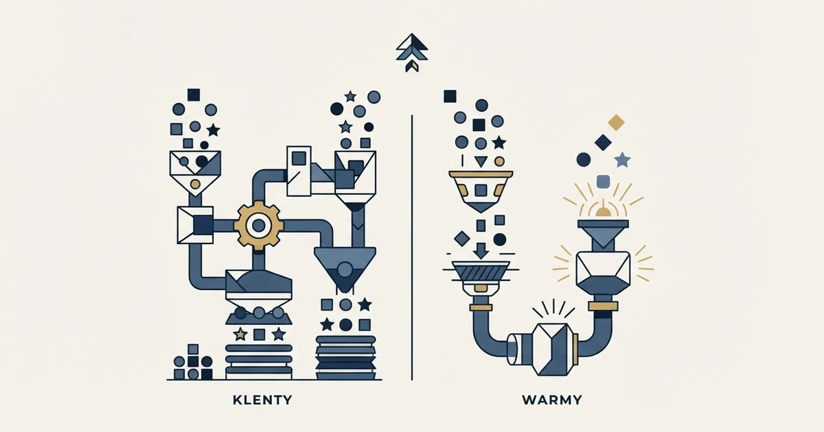 Editorial illustration for Klenty vs Warmy