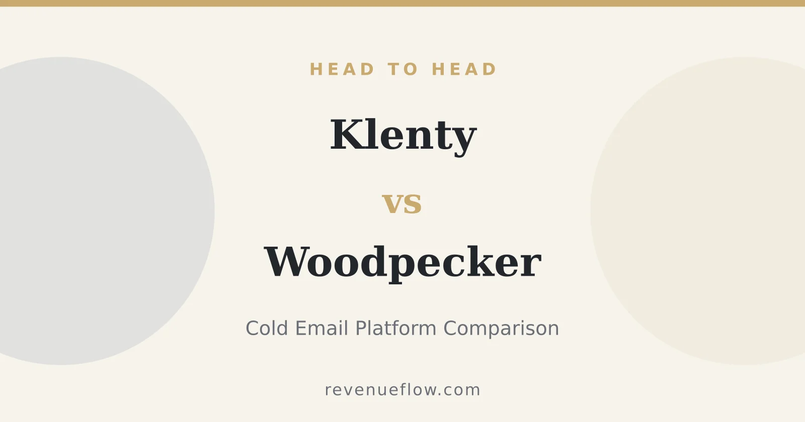 Branded cover: Klenty vs Woodpecker: Cold Email Platform Comparison