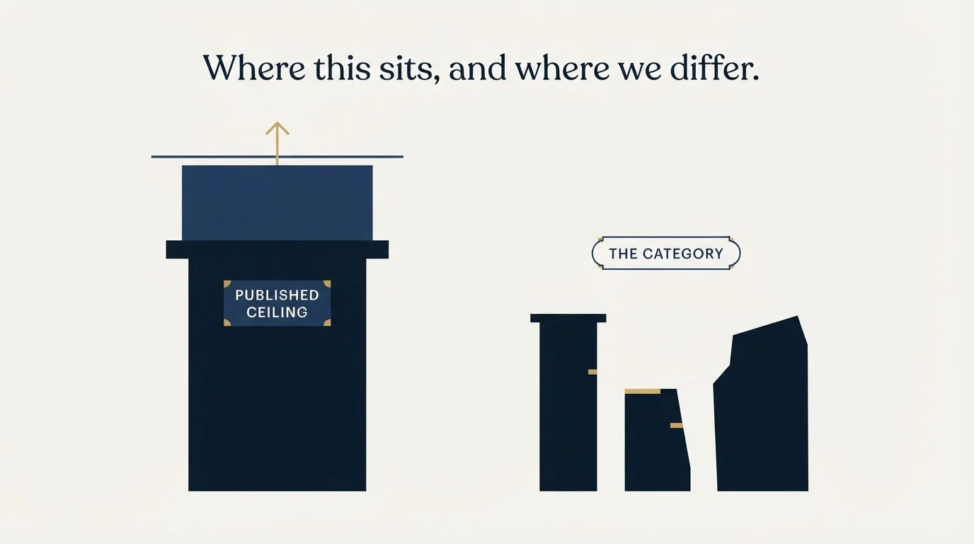Section illustration: Where this sits, and where we differ