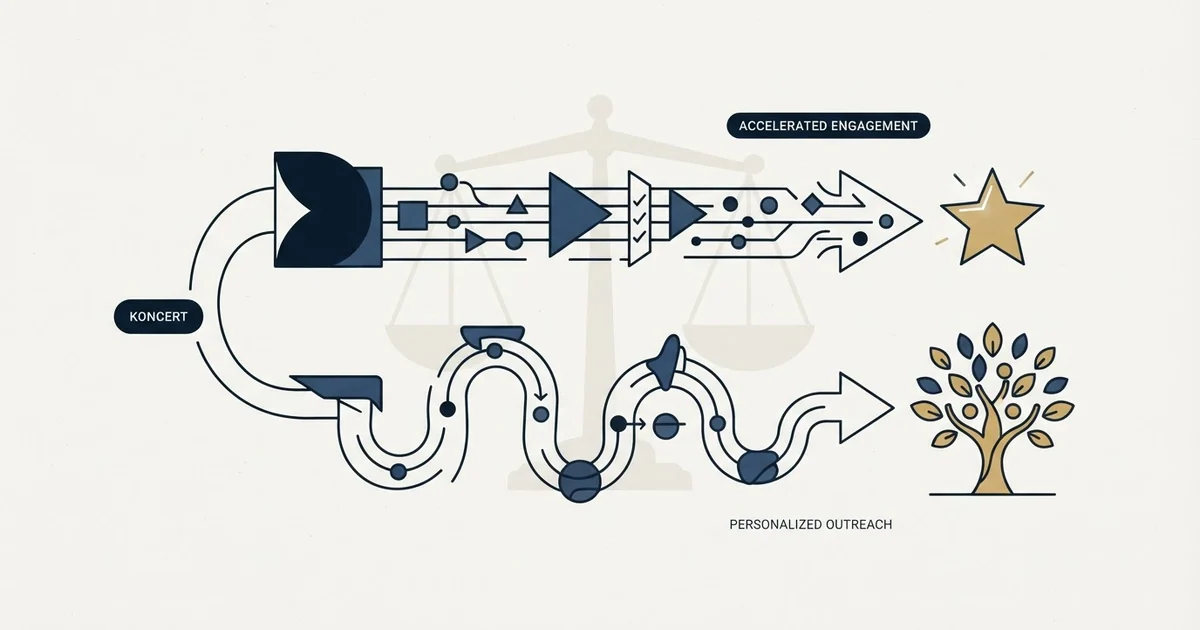 Editorial illustration for Koncert vs Lemlist
