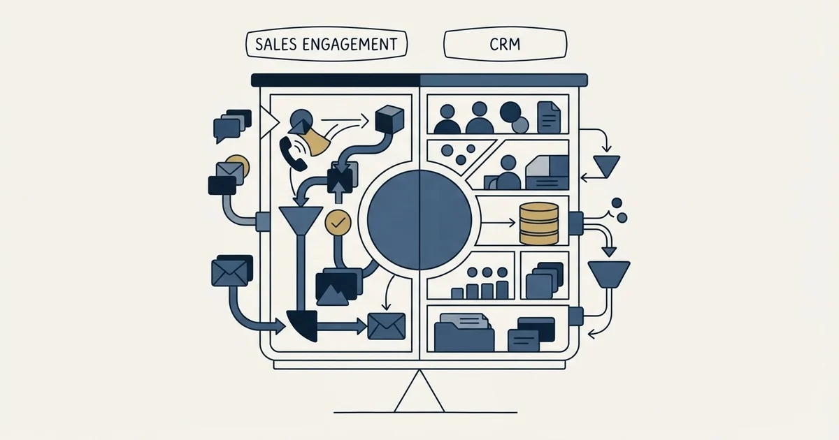 Editorial illustration for Koncert vs Salesmate
