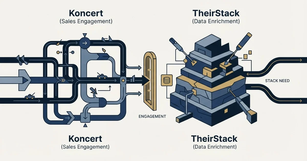 Editorial illustration for Koncert vs TheirStack