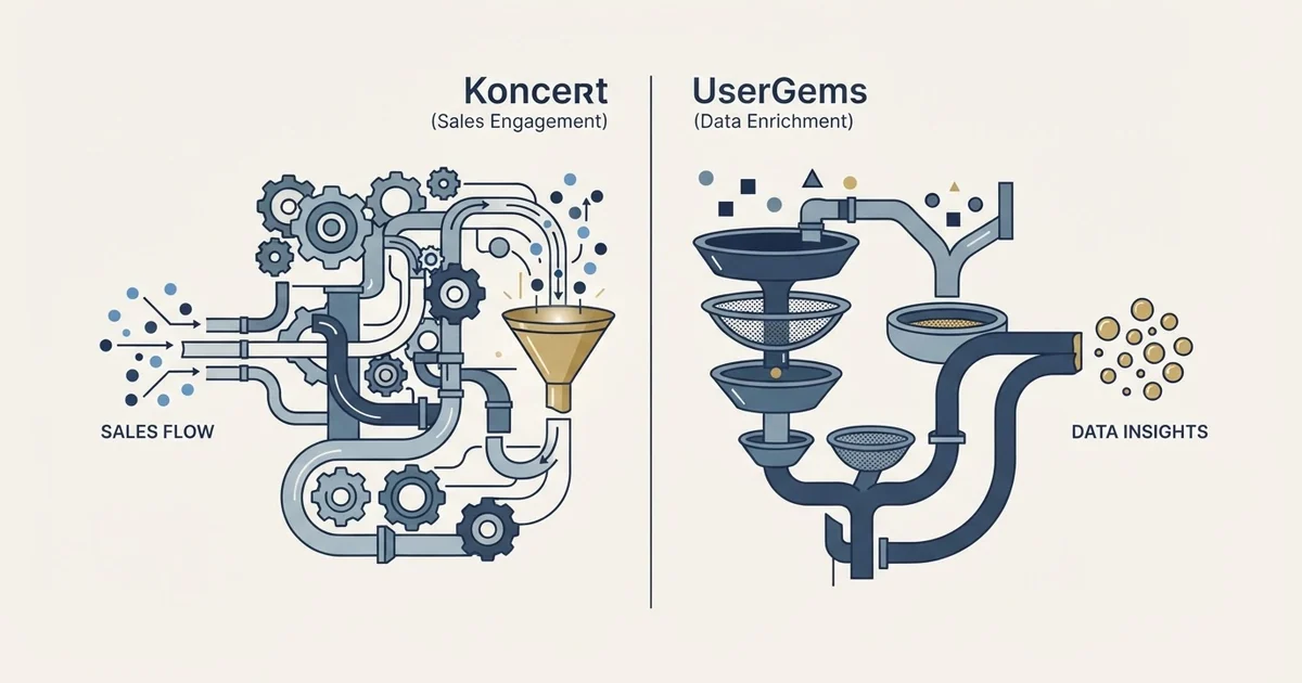 Editorial illustration for Koncert vs UserGems