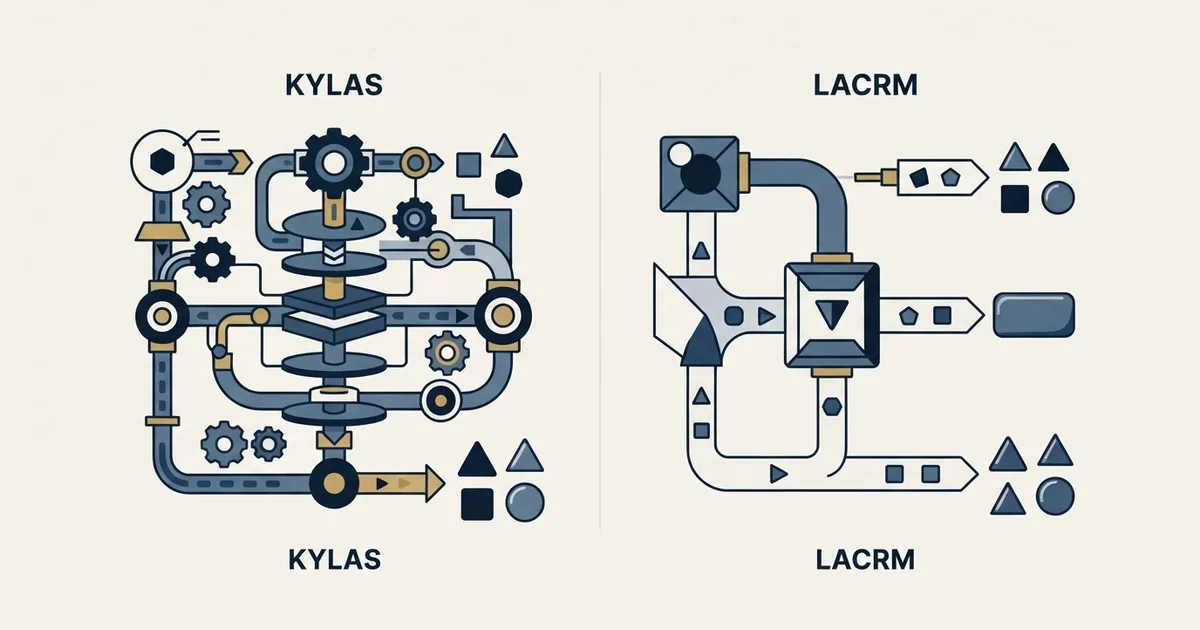 Editorial illustration for Kylas vs Less Annoying CRM