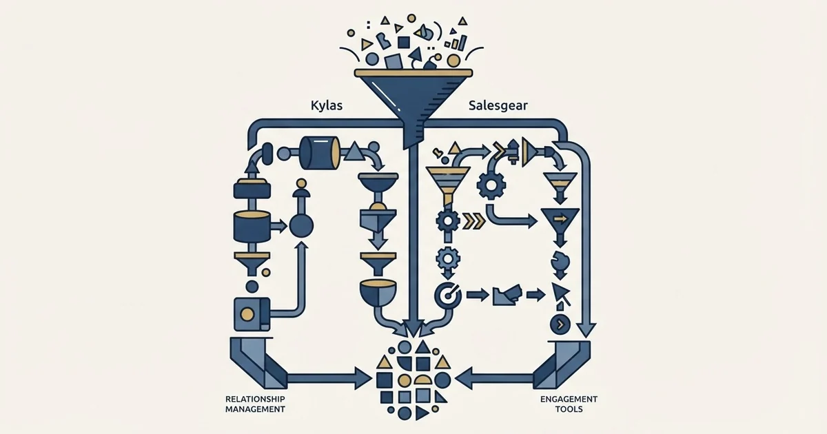 Editorial illustration for Kylas vs Salesgear