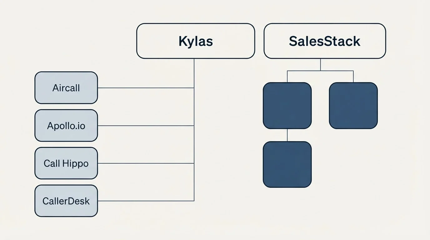 Integration grid: Integration Ecosystem (Kylas, SalesStack, Aircall, Apollo.io)
