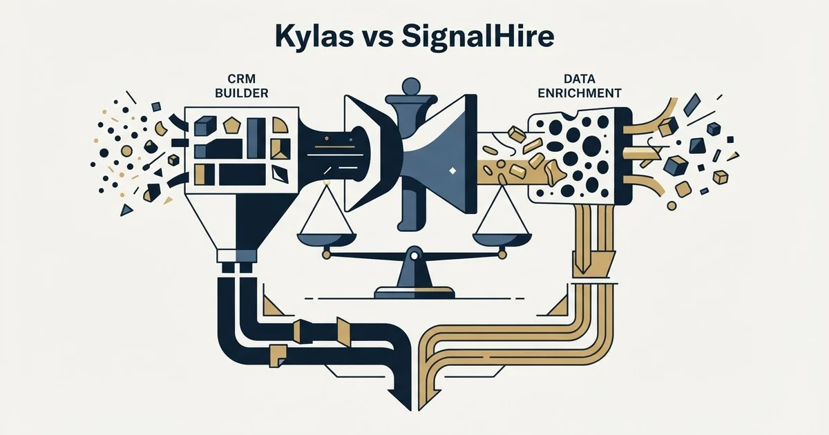 Editorial illustration for Kylas vs SignalHire