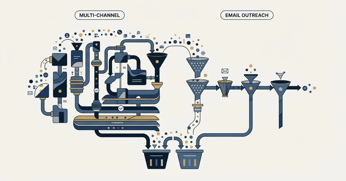 Editorial illustration for La Growth Machine vs Lemlist