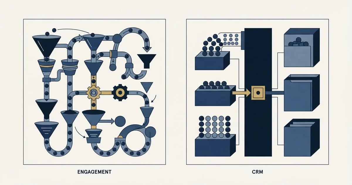 Editorial illustration for La Growth Machine vs Microsoft Dynamics Sales
