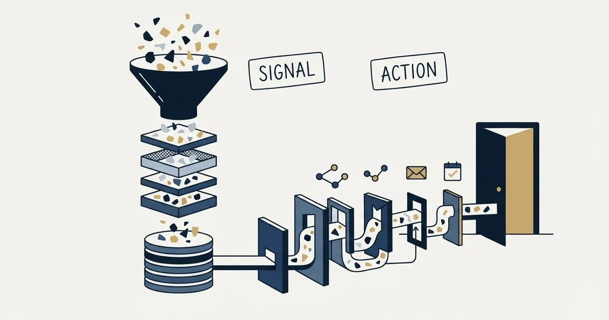 Editorial illustration for La Growth Machine vs Ocean.io