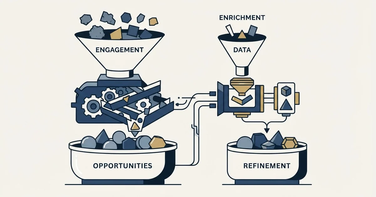 Editorial illustration for La Growth Machine vs Prospeo