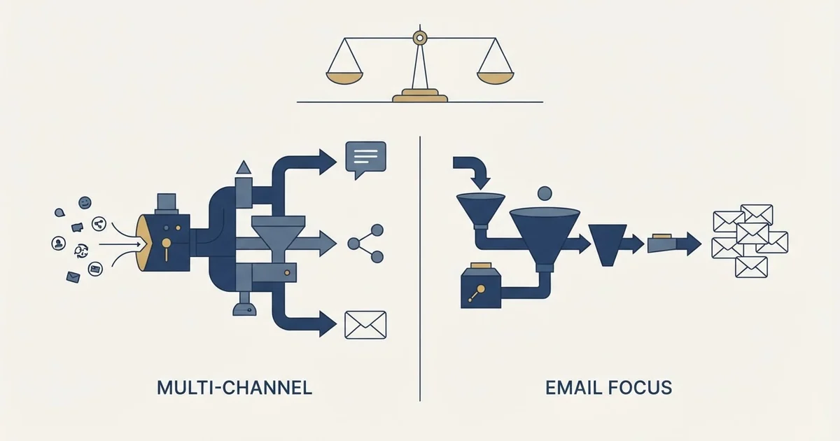 Editorial illustration for La Growth Machine vs Reply.io