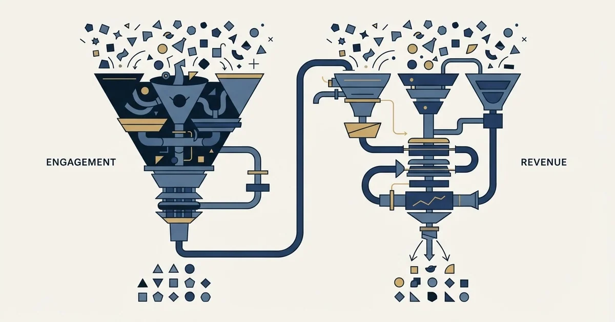 Editorial illustration for La Growth Machine vs Revenue.io