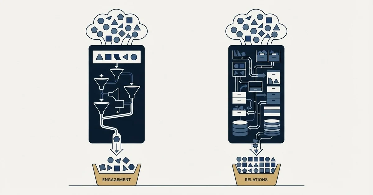 Editorial illustration for La Growth Machine vs Salesforce