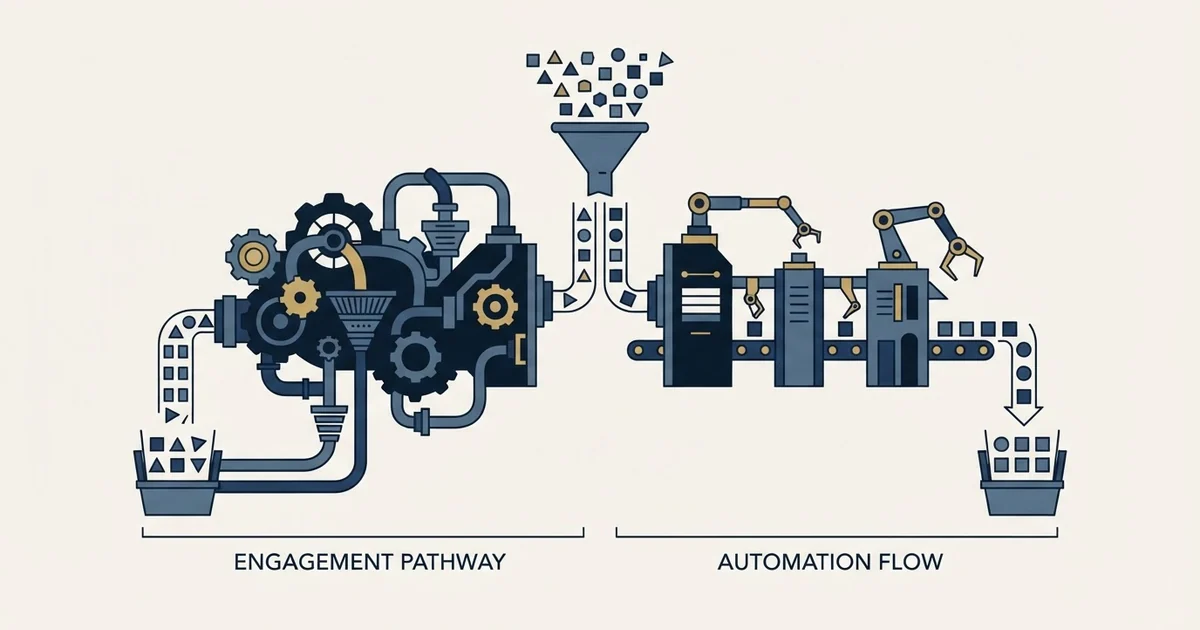 Editorial illustration for La Growth Machine vs SalesRobot