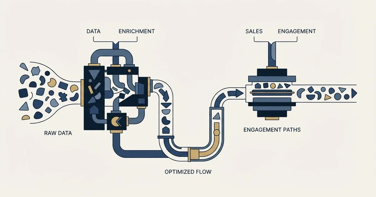 Editorial illustration for La Growth Machine vs Scrupp