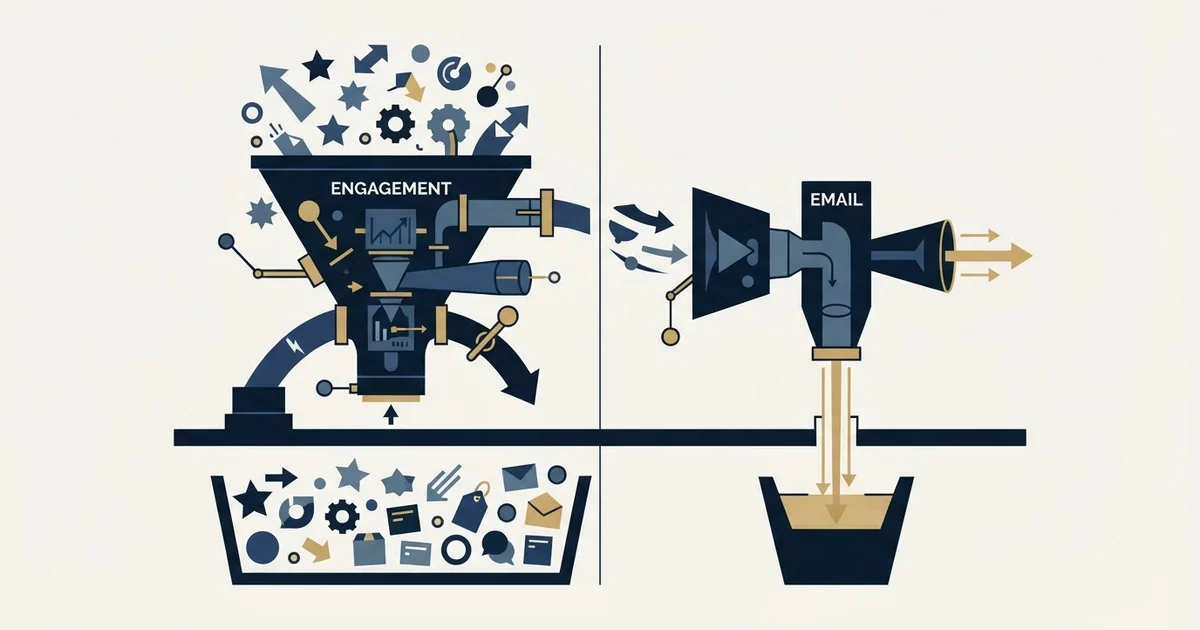 Editorial illustration for La Growth Machine vs Vocus.io