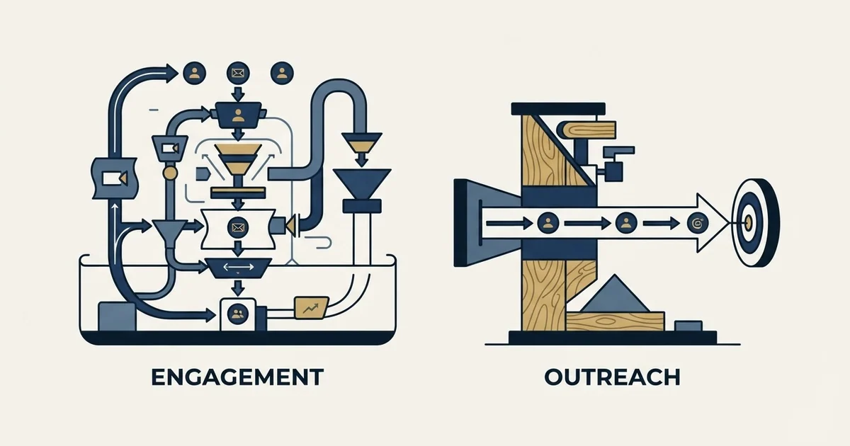 Editorial illustration for La Growth Machine vs Woodpecker