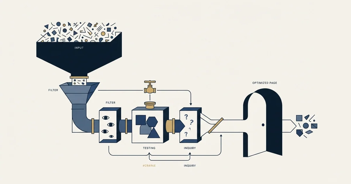 Editorial illustration for Landing Page Optimization Tools