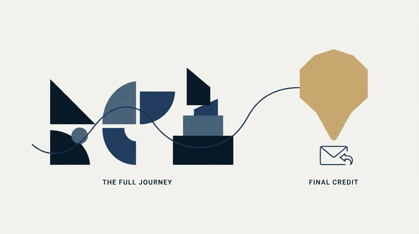 Section illustration: Reading a last-touch report without being misled