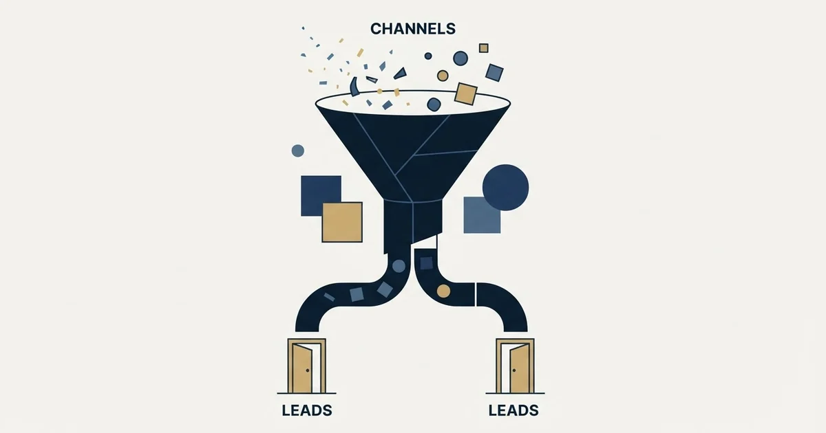 Editorial illustration for Lead Generation Channels