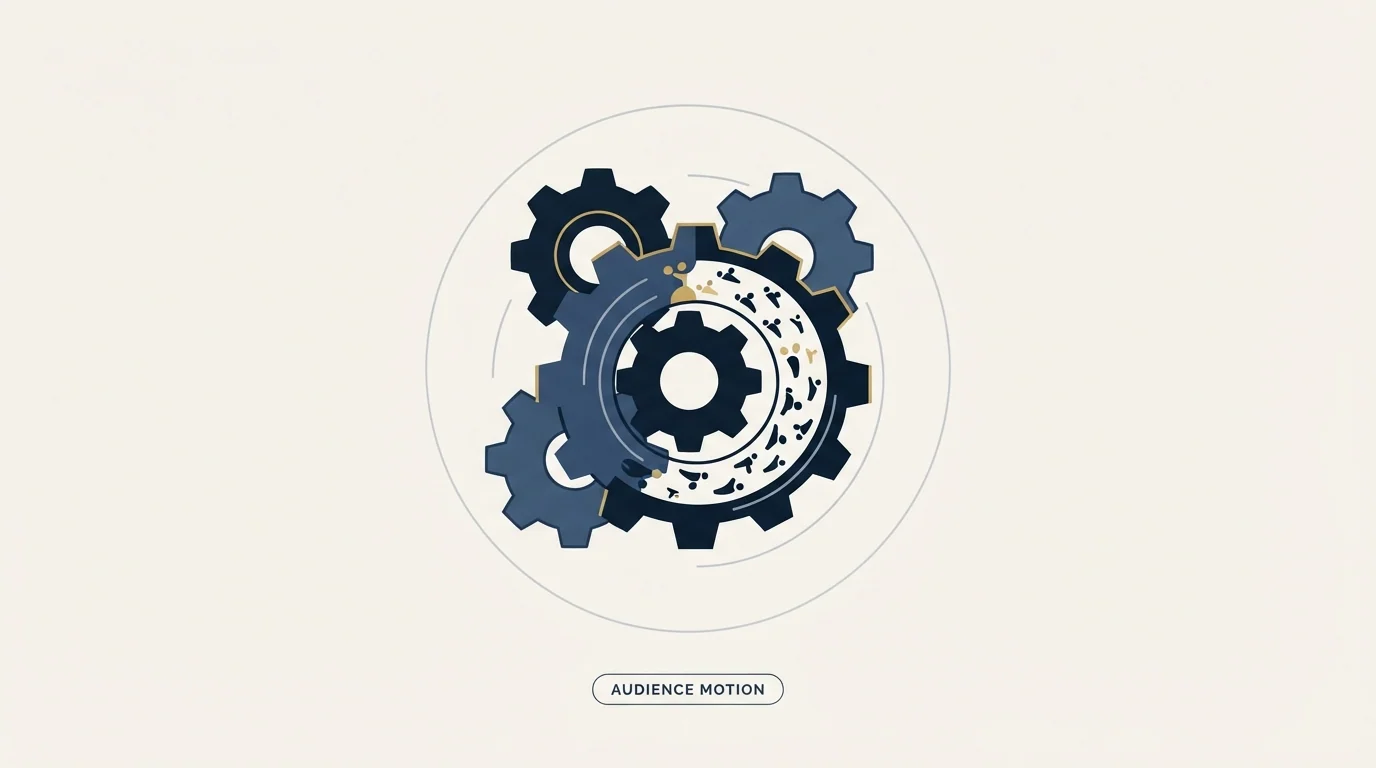 Section illustration: The audience motion, briefly