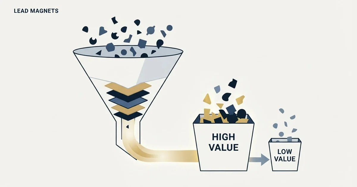 Editorial illustration for Lead Magnets