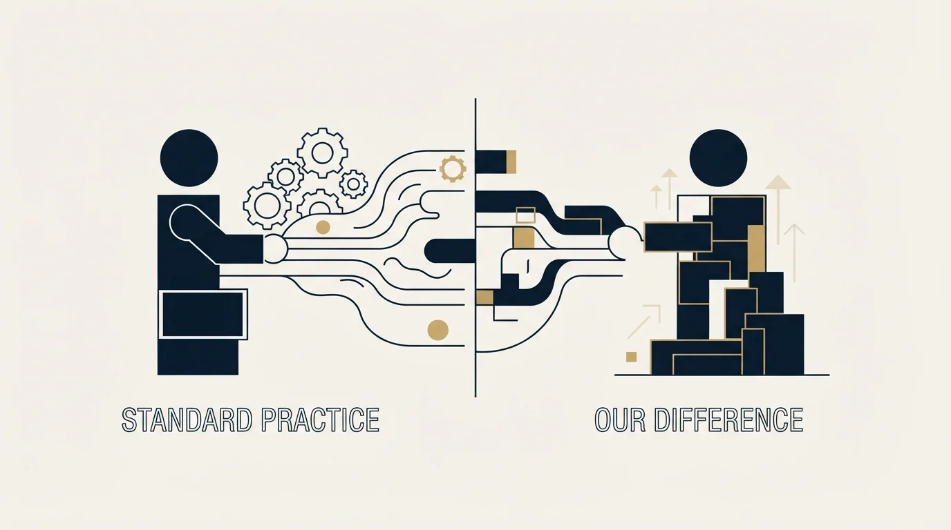 Section illustration: Where we differ from standard practice