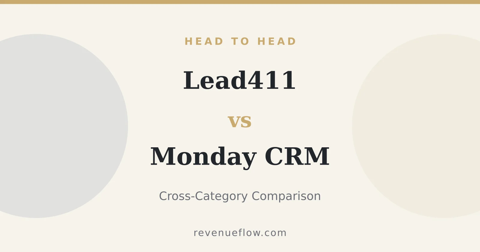 Branded cover: Lead411 vs Monday CRM: Cross-Category Comparison